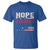 Harris Walz Supporter T Shirt Hope Is Making A Comeback 2024 American Flag Star - Wonder Print Shop