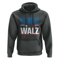 Harris Walz Supporter Hoodie Prosecutor And Coach Star US Elections 2024 - Wonder Print Shop