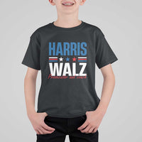 Harris Walz Supporter T Shirt For Kid Prosecutor And Coach Star US Elections 2024 - Wonder Print Shop