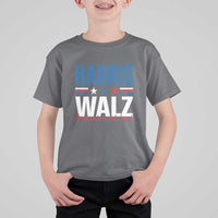 Harris Walz Supporter T Shirt For Kid Prosecutor And Coach Star US Elections 2024 - Wonder Print Shop