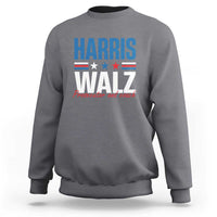 Harris Walz Supporter Sweatshirt Prosecutor And Coach Star US Elections 2024 - Wonder Print Shop