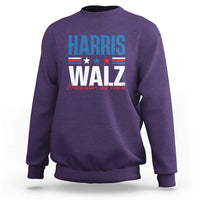 Harris Walz Supporter Sweatshirt Prosecutor And Coach Star US Elections 2024 - Wonder Print Shop