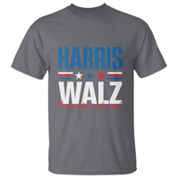 Harris Walz Supporter T Shirt Prosecutor And Coach Star US Elections 2024 - Wonder Print Shop