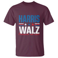 Harris Walz Supporter T Shirt Prosecutor And Coach Star US Elections 2024 - Wonder Print Shop