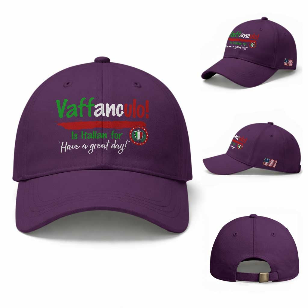 Funny Italian Saying Baseball Cap Vaffanculo Is Have A Great Day
