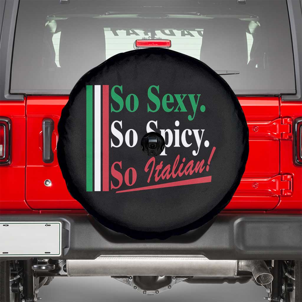 Funny Italian Pride Spare Tire Cover So Sexy So Spicy So Italian Chef Humor - Wonder Print Shop