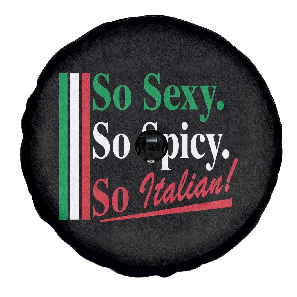 Funny Italian Pride Spare Tire Cover So Sexy So Spicy So Italian Chef Humor - Wonder Print Shop
