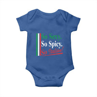 Funny Italian Pride Baby Onesie So Sexy So Spicy So Italian Chef Humor - Wonder Print Shop