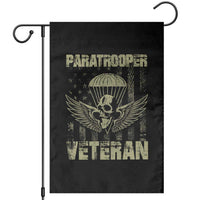 Paratrooper Veteran Garden Flag Airborne Military Vintage American Flag - Wonder Print Shop