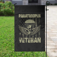 Paratrooper Veteran Garden Flag Airborne Military Vintage American Flag - Wonder Print Shop