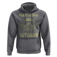 Paratrooper Veteran Hoodie Airborne Military Vintage American Flag - Wonder Print Shop
