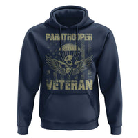 Paratrooper Veteran Hoodie Airborne Military Vintage American Flag - Wonder Print Shop