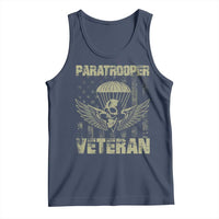 Paratrooper Veteran Tank Top Airborne Military Vintage American Flag - Wonder Print Shop
