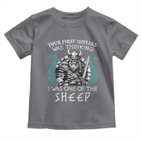 Viking Your First Mistake Was Thinking I Was One Of The Sheep Toddler T Shirt Viking Warrior - Wonder Print Shop
