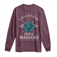 Lagertha's Shield Maidens Long Sleeve Shirt The Future Is Open Trust In The Gods Viking Warrior - Wonder Print Shop