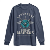 Lagertha's Shield Maidens Long Sleeve Shirt The Future Is Open Trust In The Gods Viking Warrior - Wonder Print Shop