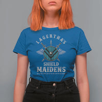 Lagertha's Shield Maidens T Shirt For Women The Future Is Open Trust In The Gods Viking Warrior - Wonder Print Shop