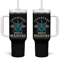 Lagertha's Shield Maidens Tumbler With Handle The Future Is Open Trust In The Gods Viking Warrior - Wonder Print Shop