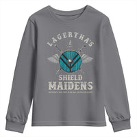 Lagertha's Shield Maidens Youth Sweatshirt The Future Is Open Trust In The Gods Viking Warrior - Wonder Print Shop