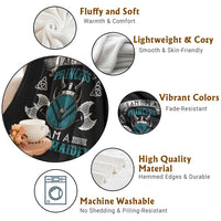 Funny I Am Not A Princess I Am A Shieldmaiden Throw Blanket Viking Pride - Wonder Print Shop