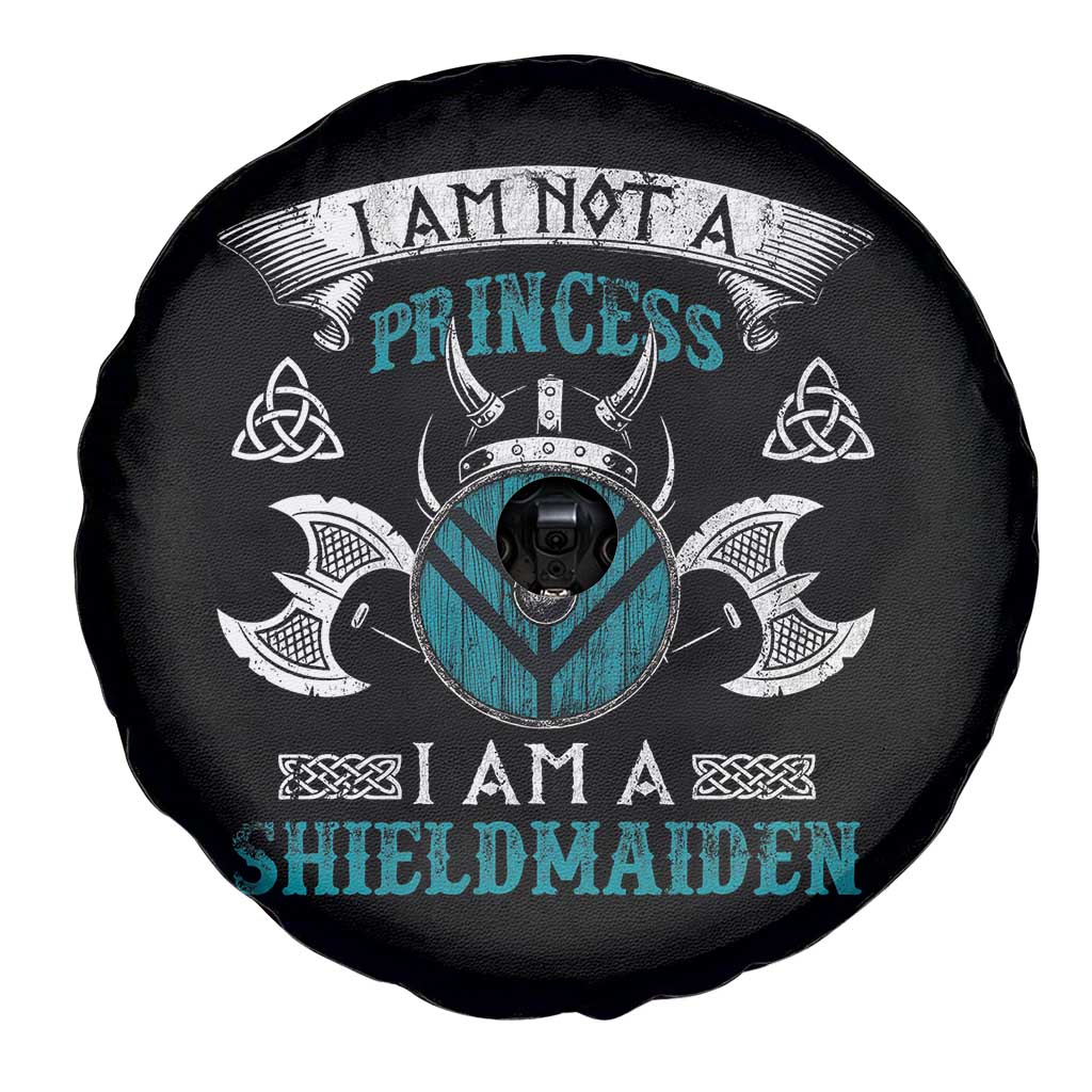 Funny I Am Not A Princess I Am A Shieldmaiden Spare Tire Cover Viking Pride - Wonder Print Shop