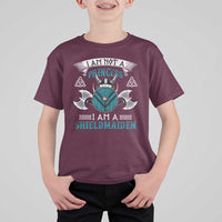 Funny I Am Not A Princess I Am A Shieldmaiden T Shirt For Kid Viking Pride - Wonder Print Shop