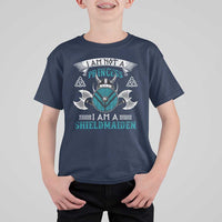 Funny I Am Not A Princess I Am A Shieldmaiden T Shirt For Kid Viking Pride - Wonder Print Shop