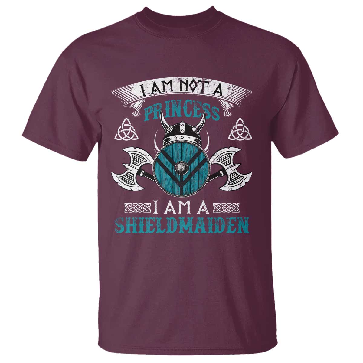 Funny I Am Not A Princess I Am A Shieldmaiden T Shirt Viking Pride - Wonder Print Shop