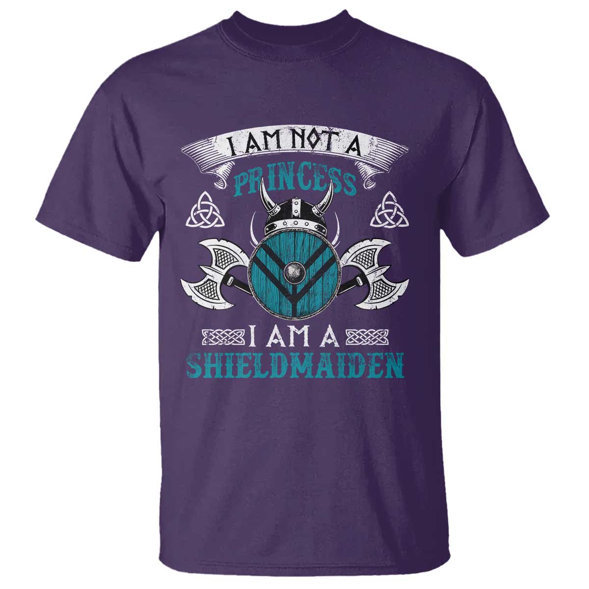 Funny I Am Not A Princess I Am A Shieldmaiden T Shirt Viking Pride - Wonder Print Shop