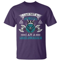 Funny I Am Not A Princess I Am A Shieldmaiden T Shirt Viking Pride - Wonder Print Shop