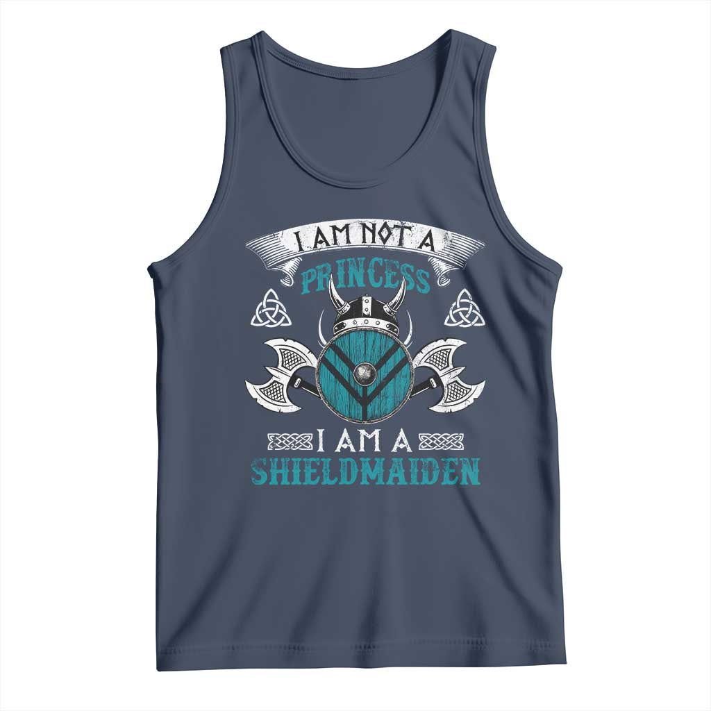 Funny I Am Not A Princess I Am A Shieldmaiden Tank Top Viking Pride - Wonder Print Shop