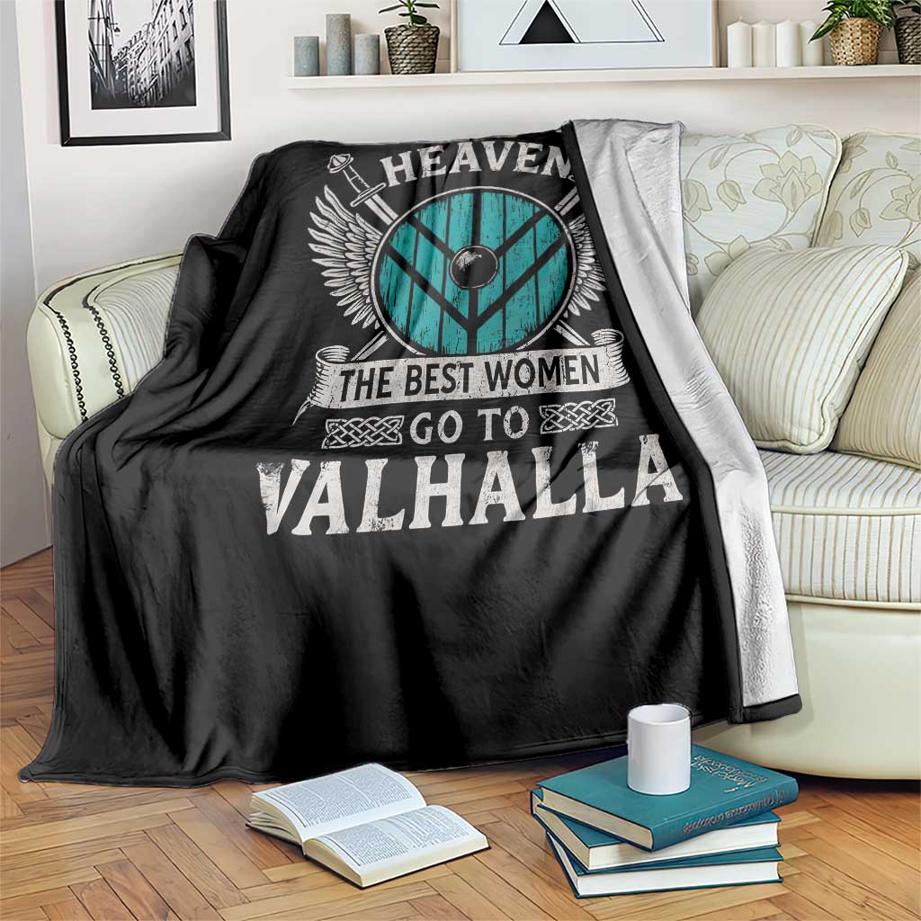Shieldmaiden Viking Pride Throw Blanket Good Girls Go To Heaven The Best Women Go To Valhalla - Wonder Print Shop