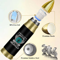 Shieldmaiden Viking Pride Bullet Tumbler Good Girls Go To Heaven The Best Women Go To Valhalla - Wonder Print Shop