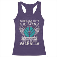 Shieldmaiden Viking Pride Racerback Tank Top Good Girls Go To Heaven The Best Women Go To Valhalla - Wonder Print Shop