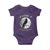 Funny F Caw F Baby Onesie When Some Asked Him About Black Crow Moon Gothic - Wonder Print Shop