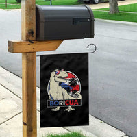 Funny Boricua Dinosaur Dino Puerto Rican Flag Hispanic Heritage Garden Flag - Wonder Print Shop