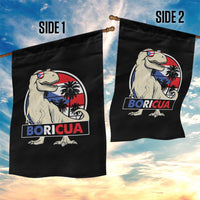 Funny Boricua Dinosaur Dino Puerto Rican Flag Hispanic Heritage Garden Flag - Wonder Print Shop
