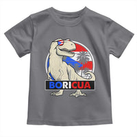 Funny Boricua Dinosaur Dino Puerto Rican Flag Hispanic Heritage Toddler T Shirt - Wonder Print Shop