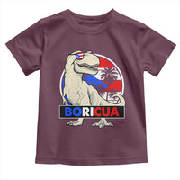 Funny Boricua Dinosaur Dino Puerto Rican Flag Hispanic Heritage Toddler T Shirt - Wonder Print Shop