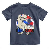 Funny Boricua Dinosaur Dino Puerto Rican Flag Hispanic Heritage Toddler T Shirt - Wonder Print Shop