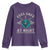 Funny Feel Safe At Night Sleep With A Shieldmaiden Youth Sweatshirt Viking Pride - Wonder Print Shop