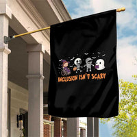 Halloween Teacher Garden Flag Inclusion Isn't Scary Cute Skeleton Ghost Witch - Wonder Print Shop