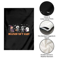 Halloween Teacher Garden Flag Inclusion Isn't Scary Cute Skeleton Ghost Witch - Wonder Print Shop