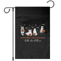 Halloween School Counselor Garden Flag Don't Ghost Your Feelings Talk About Them Ghost Cats - Wonder Print Shop