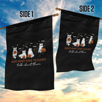 Halloween School Counselor Garden Flag Don't Ghost Your Feelings Talk About Them Ghost Cats - Wonder Print Shop