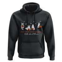 Halloween School Counselor Hoodie Don't Ghost Your Feelings Talk About Them Ghost Cats