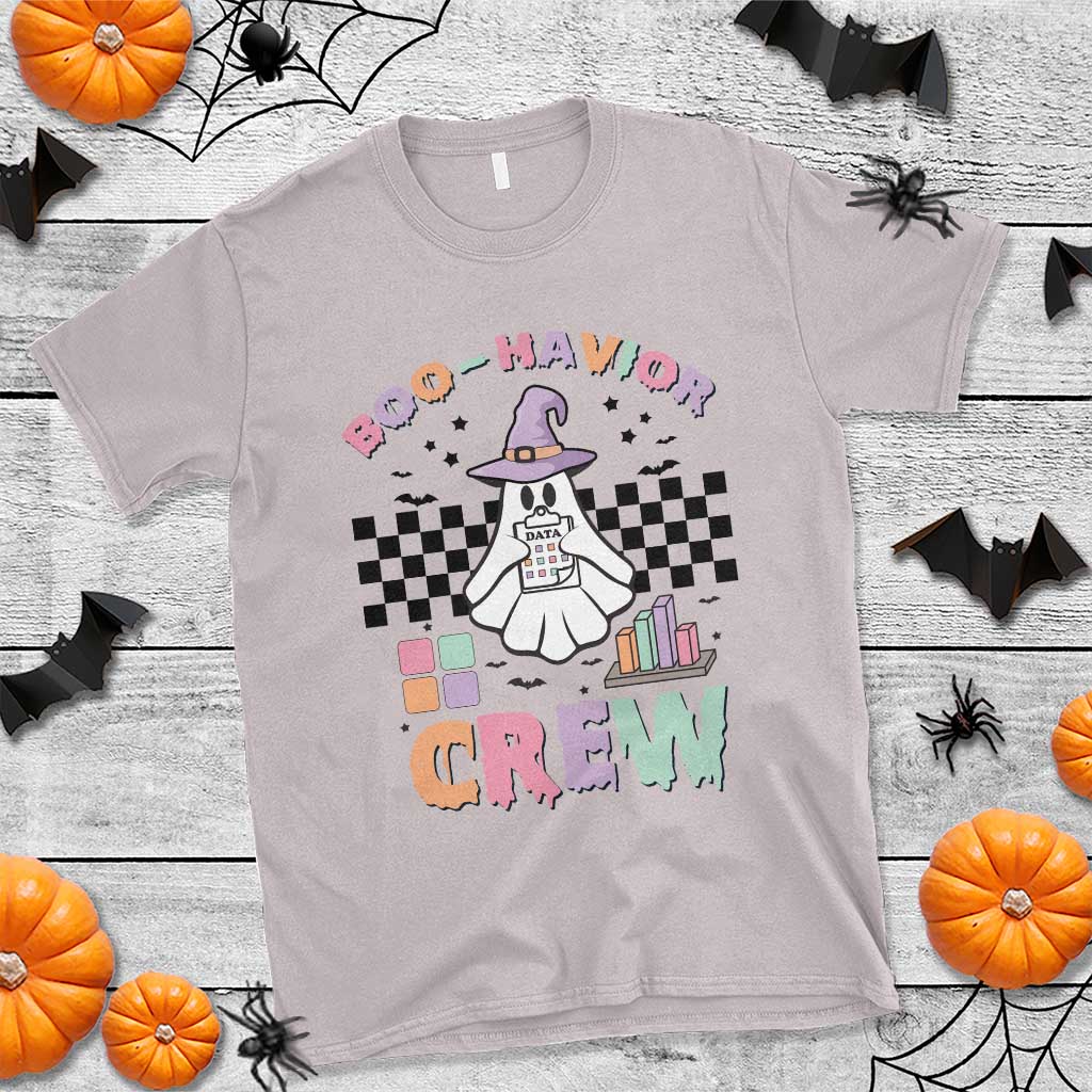 Funny Halloween Behavior Analyst T Shirt Boo-Havior Retro Ghost Witch ABA RBT - Wonder Print Shop