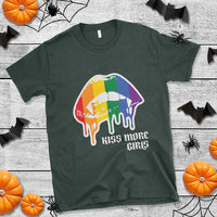 LGBT Lesbian Halloween T Shirt Kiss More Girls Rainbow Vampire Lips - Wonder Print Shop
