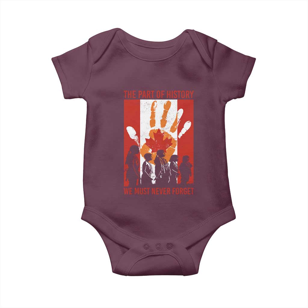 Indigenous Children Baby Onesie The Part Of History We Must Never Forget Canada - Wonder Print Shop
