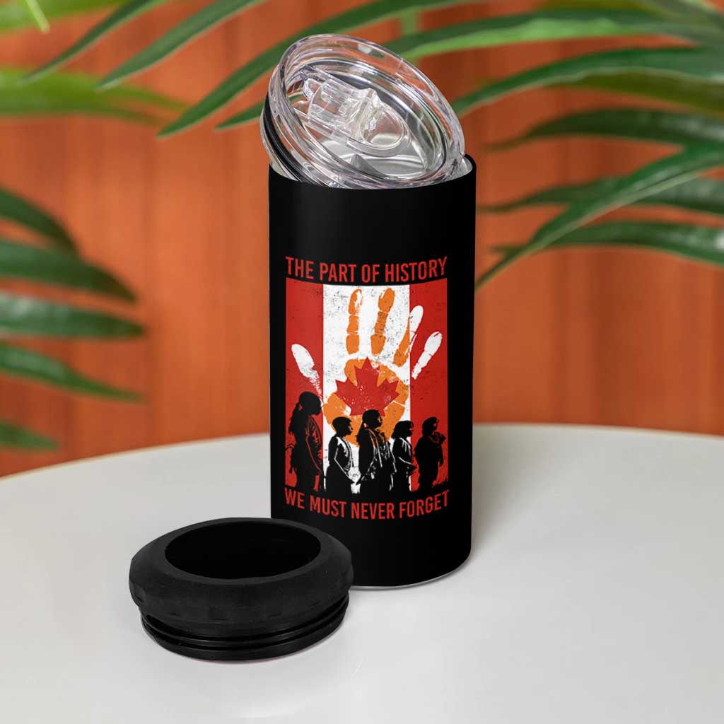 Indigenous Children 4 in 1 Can Cooler Tumbler The Part Of History We Must Never Forget Canada - Wonder Print Shop